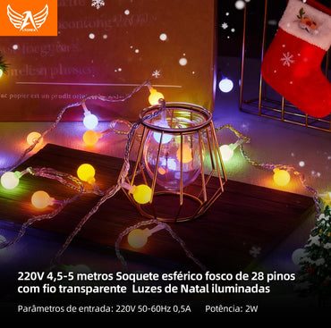 Conjunto de Luzes LED Decorativas para Cortinas, Paredes e Decoração de Ambientes