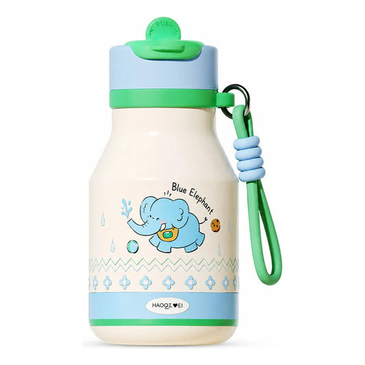Garrafa Térmica Infantil 480ml Inox Cachorro com Canudo