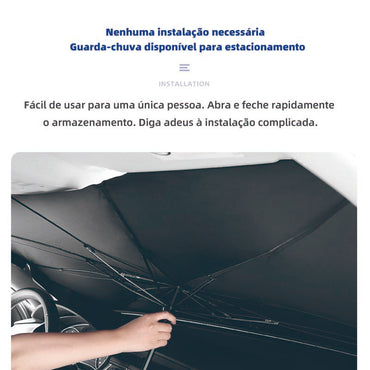 Protetor solar automotivo Altomex com proteção anti-UV e isolamento térmico da Vapto