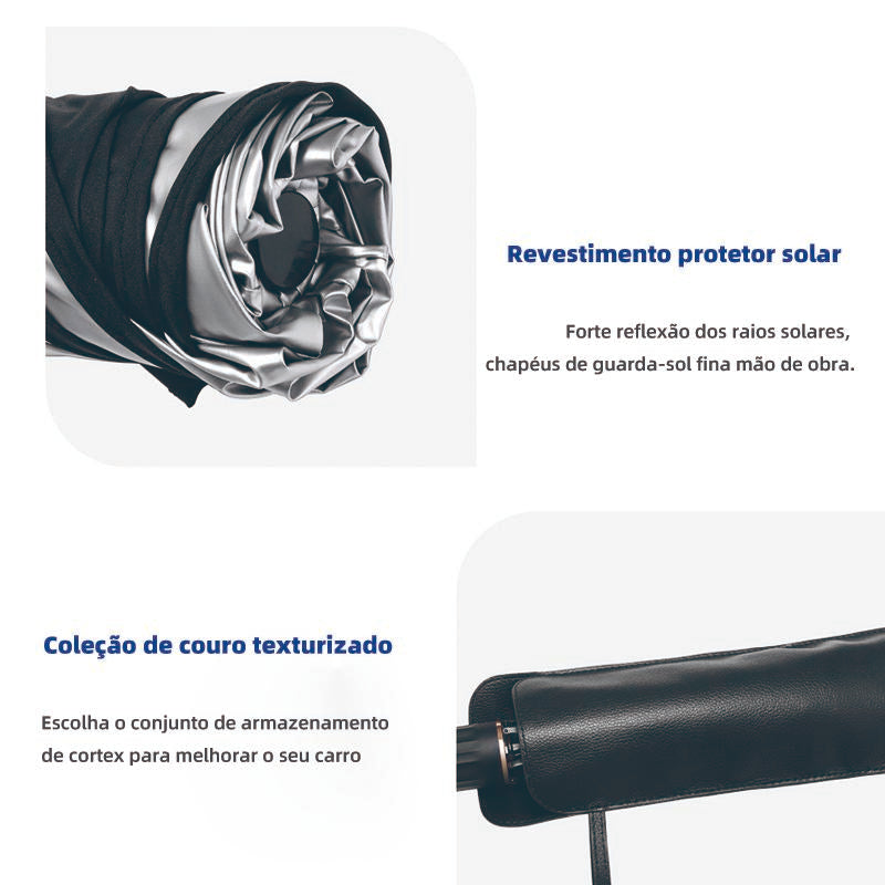 Protetor solar automotivo Altomex com proteção anti-UV e isolamento térmico da Vapto