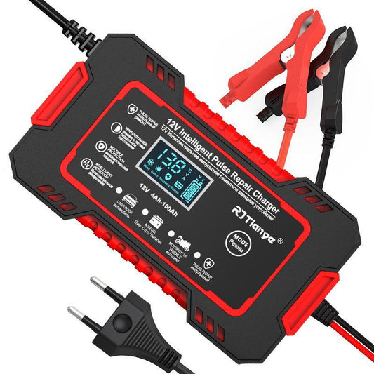 Carregador de bateria automotivo 12 V com display digital da Vapto