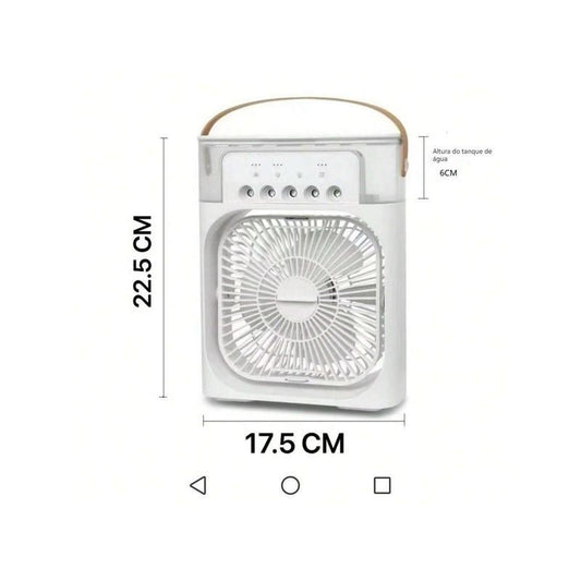 Ventilador USB portátil Eletro com pulverizador e função umidificadora da Vapto
