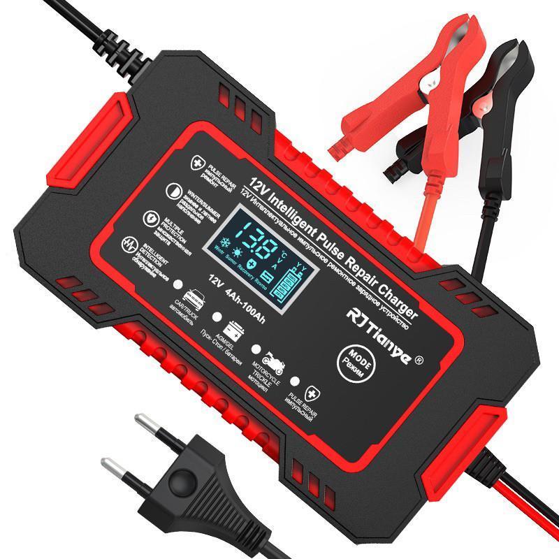 Carregador de Bateria Automotivo Profissional 12V com Tecnologia de Dessulfatação