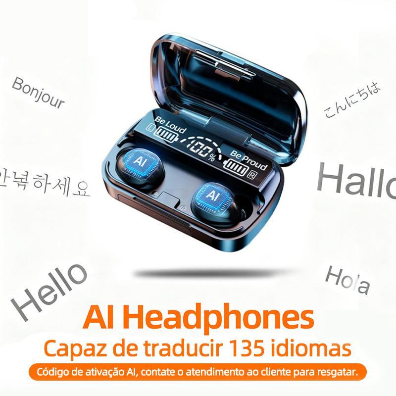 Fone de ouvido Bluetooth over-ear dobrável com microfone da Vapto