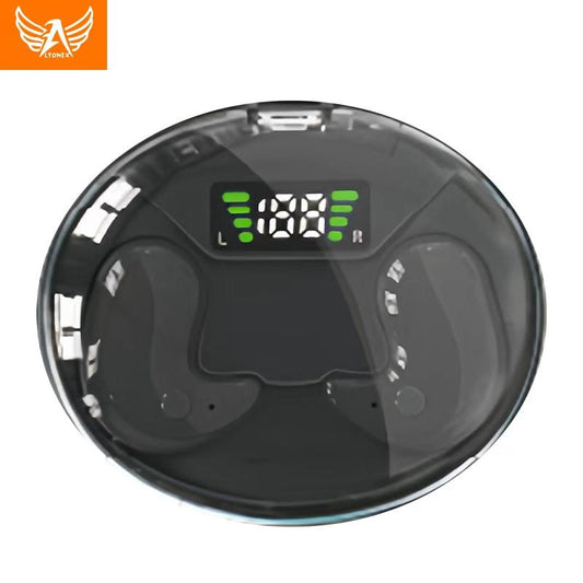 Fone Bluetooth TWS confortável para dormir com estojo e display LED da Vapto