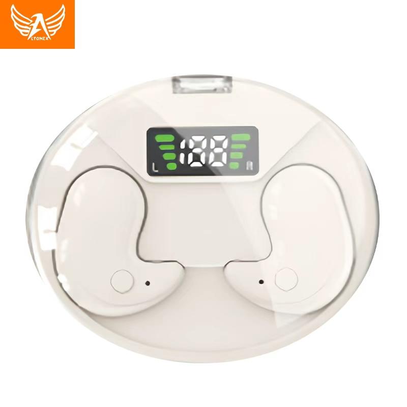 Fone Bluetooth TWS confortável para dormir com estojo e display LED da Vapto