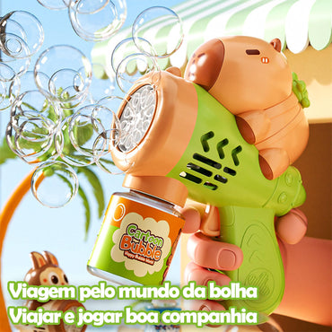 Máquina elétrica portátil de bolhas de sabão para crianças da Vapto