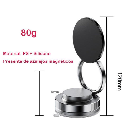 Suporte magnético com ventosa dupla face para celular no carro da Vapto