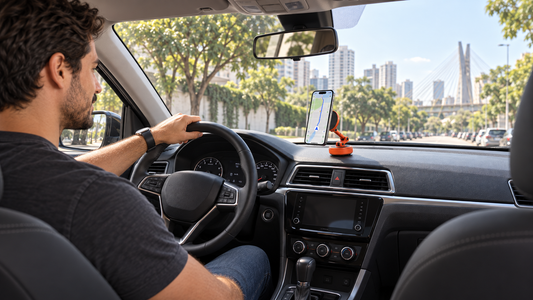 O celular fica solto no carro? Guia de uso do suporte magnético a vácuo da Vapto