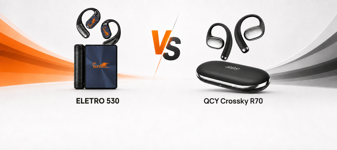 ELETRO 530 vs QCY Crossky R70: qual fone esportivo escolher?