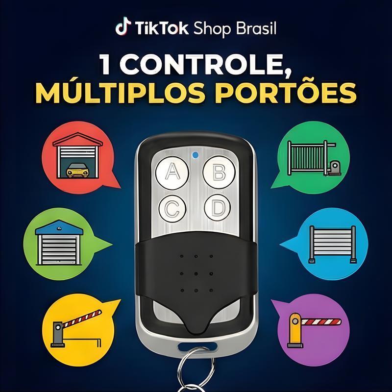 Controle Remoto Copiador 433,92MHz para Portão – 4 Botões