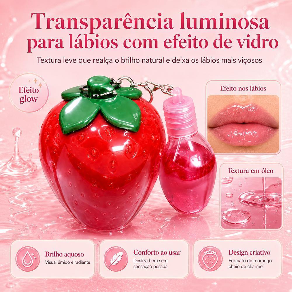 Batom Duo 3 em 1 Matte e Gloss Espelhado Rosa Pêssego – 24h