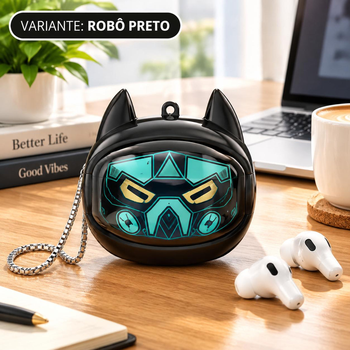 Fone Bluetooth Panda TWS 5.3 com Microfone e Cancelamento de Ruído