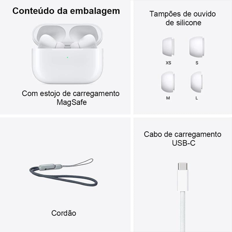 Fone de Ouvido Bluetooth A6 Pro Esportivo Intra-Auricular com Cancelamento de Ruído