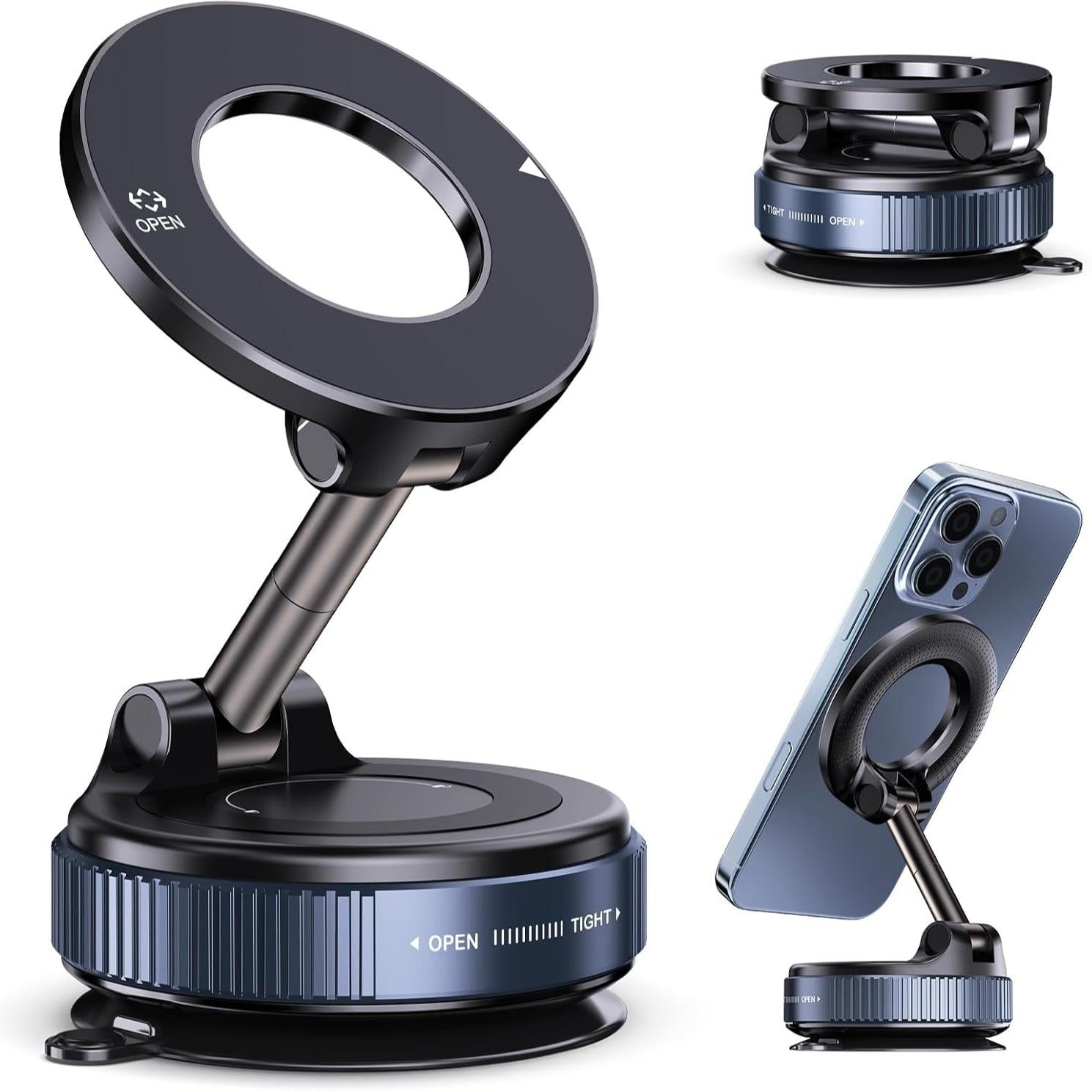 Altomex Suporte Magnético Forte para Celular com Ventosa Dobrável 360° Universal