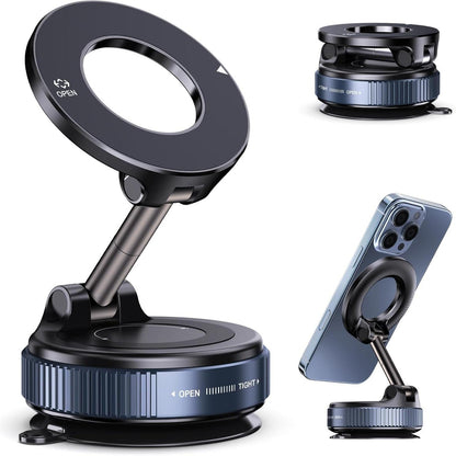 Altomex Suporte Magnético Forte para Celular com Ventosa Dobrável 360° Universal
