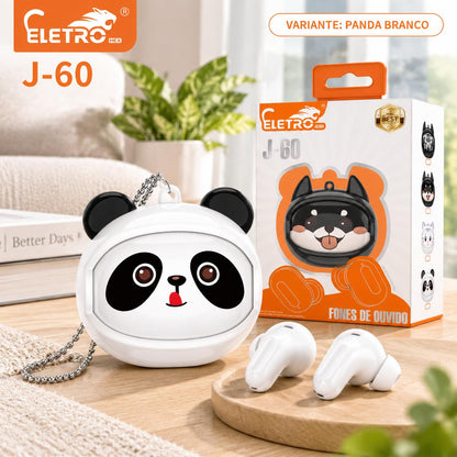Fone Bluetooth Panda TWS 5.3 com Microfone e Cancelamento de Ruído