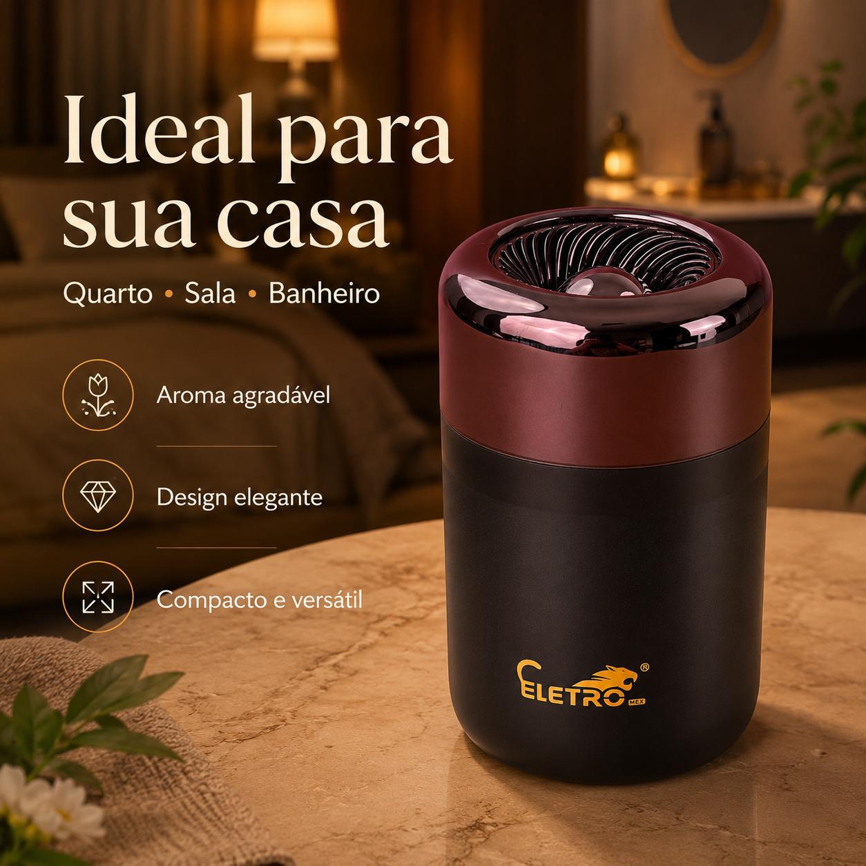 ELETRO Aromatizador Sólido para Casa e Carro, Fragrância Duradoura para Quarto, Banheiro, Sala, Escritório, Cozinha e Veículo 【FB】