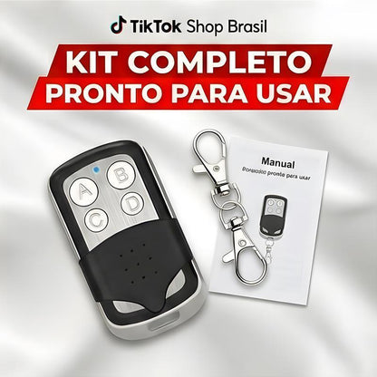 Controle Remoto Copiador 433,92MHz para Portão – 4 Botões