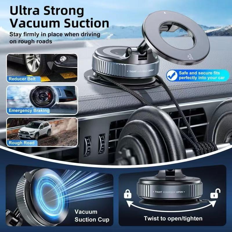 Altomex Suporte Magnético Forte para Celular com Ventosa Dobrável 360° Universal