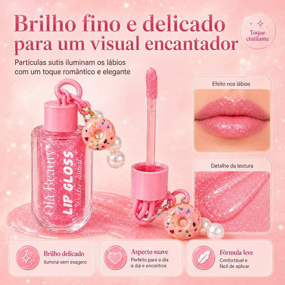 Batom Duo 3 em 1 Matte e Gloss Espelhado Rosa Pêssego – 24h