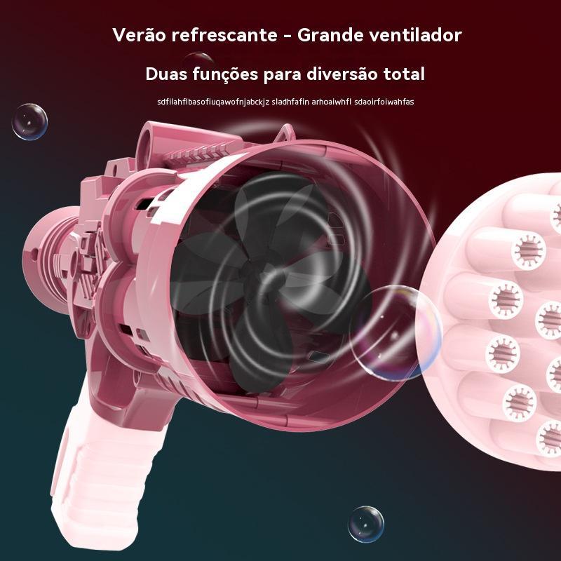 Máquina de Bolhas de Sabão Automática  - Brinquedo Infantil das Redes Sociais