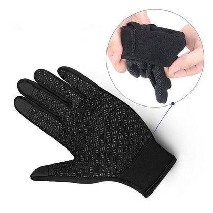 Luva Masculina de Ciclismo para Inverno com Forro Térmico e Impermeável