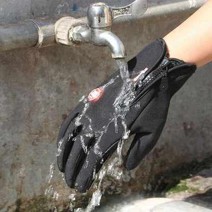 Luva Masculina de Ciclismo para Inverno com Forro Térmico e Impermeável