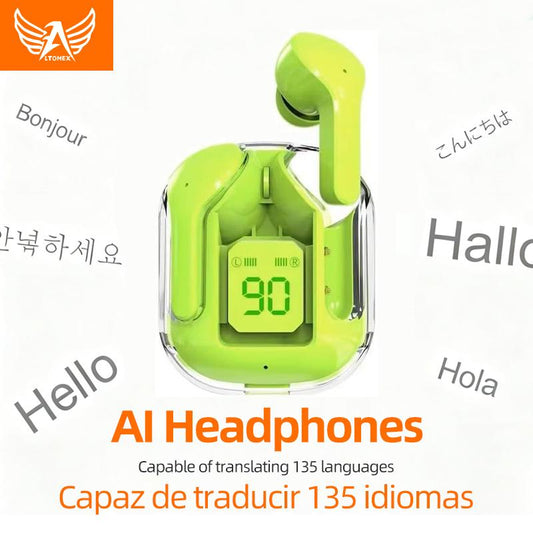 Altomex Fone de Ouvido Bluetooth TWS Estéreo com Visor Digital e Cancelamento de Ruído