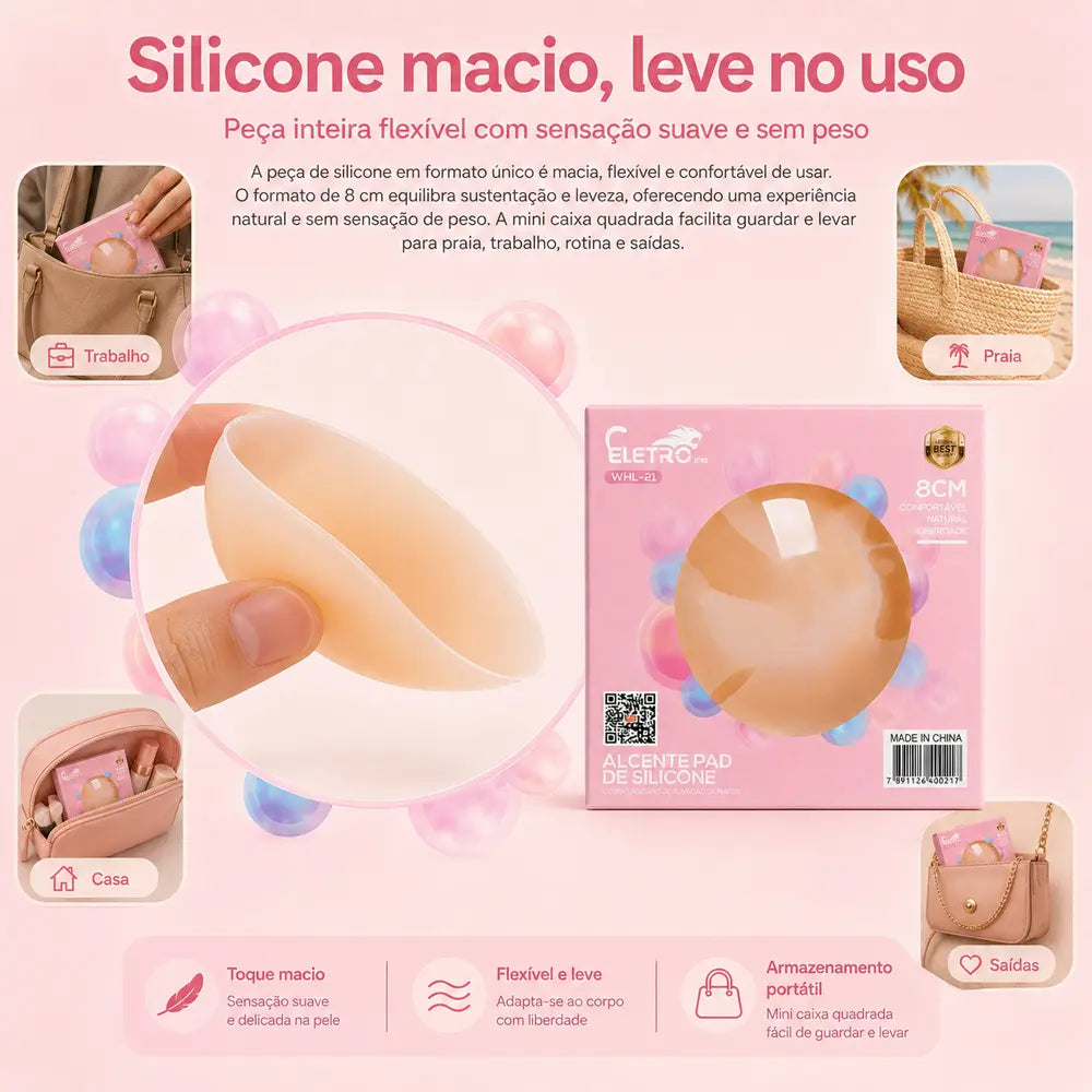 ELETRO Protetores de Seios em Silicone – Kits de 1 a 50 Pares