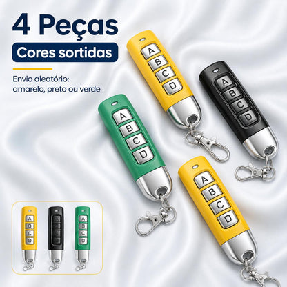 Controle Remoto Copiador ELETRO 433,92MHz para Portão – 4 Botões