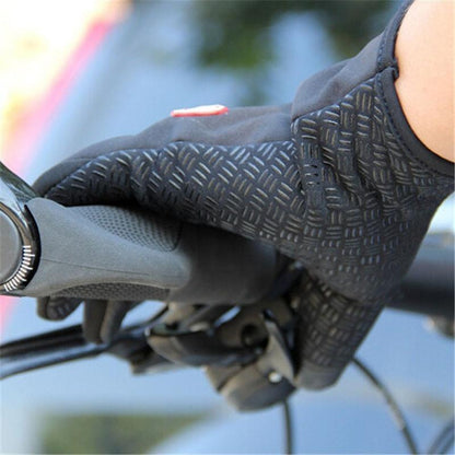 Luva Masculina de Ciclismo para Inverno com Forro Térmico e Impermeável