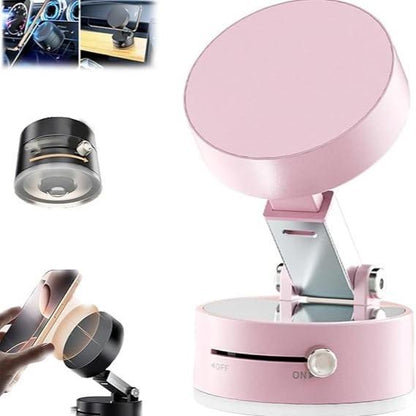 Suporte Magnético para Celular com Ventosa a Vácuo Dobrável 360°