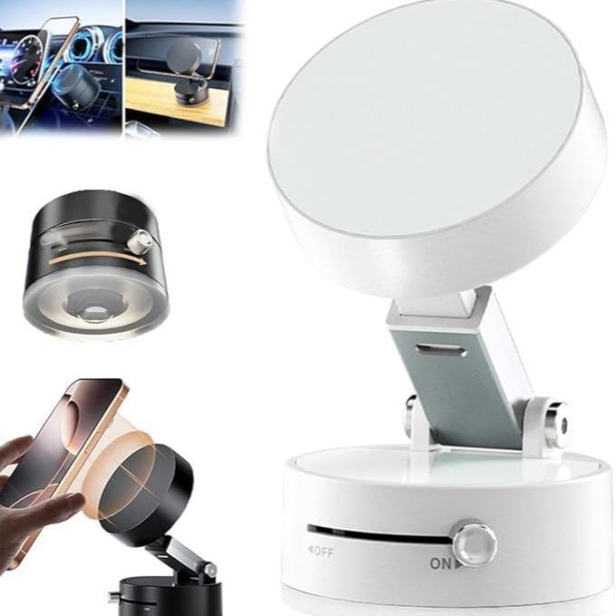 Suporte Magnético para Celular com Ventosa a Vácuo Dobrável 360°