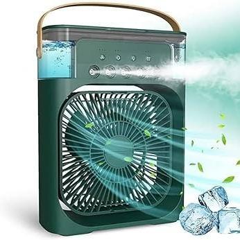 Climatizador de Ar Portátil USB com Umidificador e Ventilador LED
