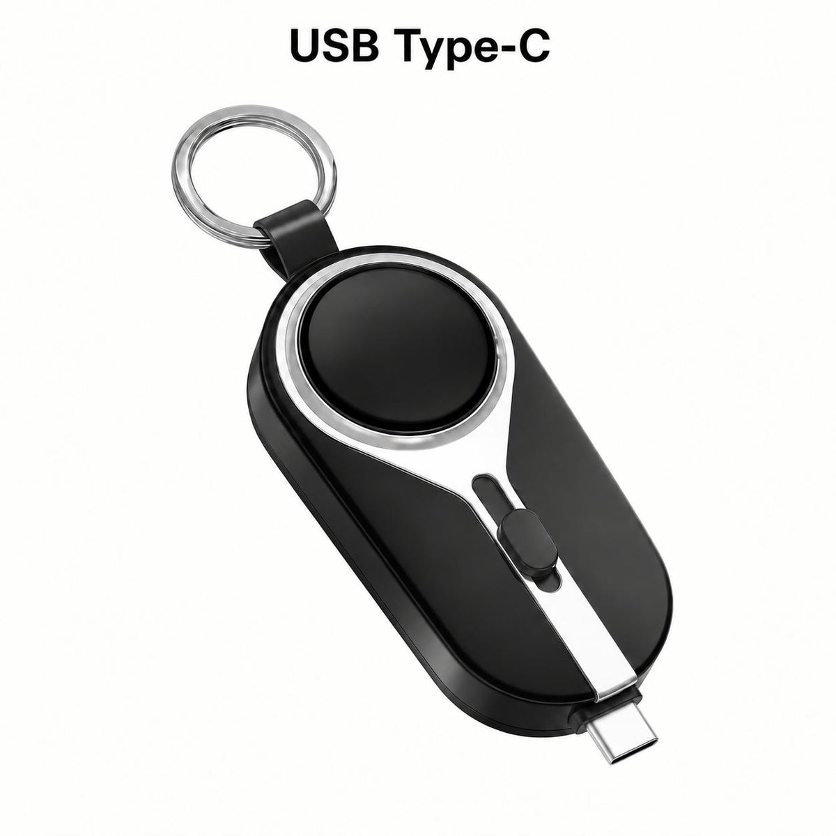 Mini Carregador Emergencial 2 em 1 Portátil com Chaveiro – iPhone ou Android