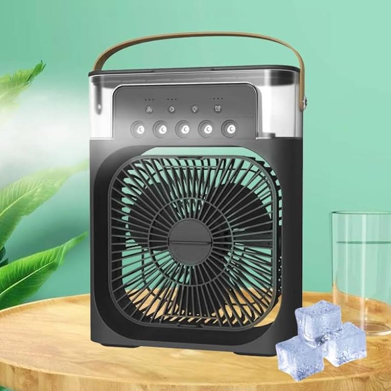 Climatizador de Ar Portátil USB com Umidificador e Ventilador LED