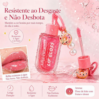 Batom Duo 3 em 1 Matte e Gloss Espelhado Rosa Pêssego – 24h