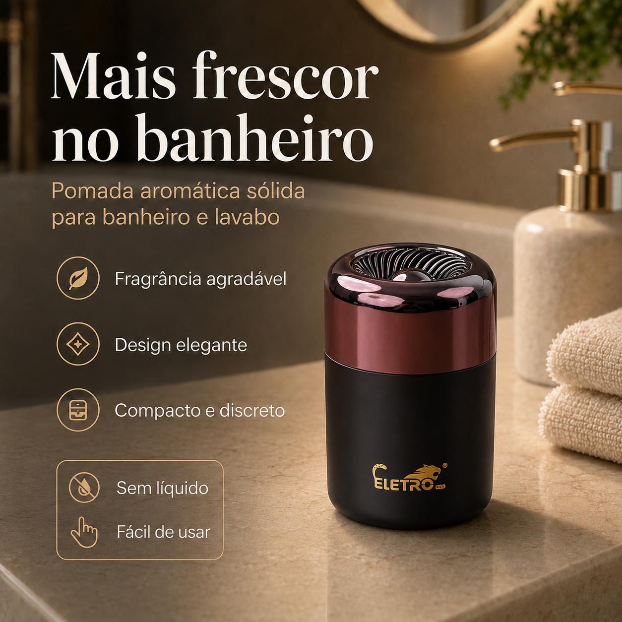 ELETRO Aromatizador Sólido para Casa e Carro, Fragrância Duradoura para Quarto, Banheiro, Sala, Escritório, Cozinha e Veículo 【FB】