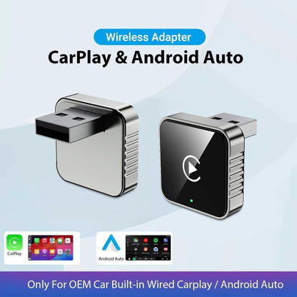 Adaptador CarPlay Mini sem fio com Bluetooth 5.0 para veículos compatíveis da Vapto