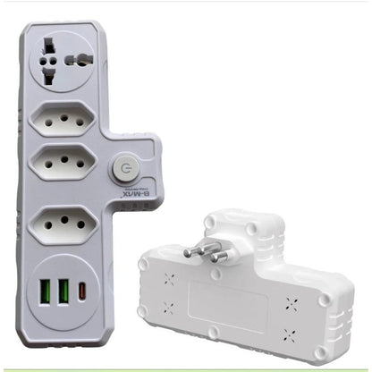 Adaptador de tomada portátil com entrada USB Tipo-C da Vapto