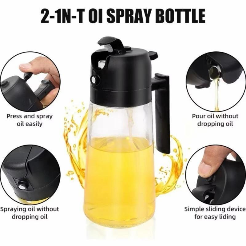 Azeiteiro e vinagreiro de vidro com spray de 470 ml da Altomex e Vapto