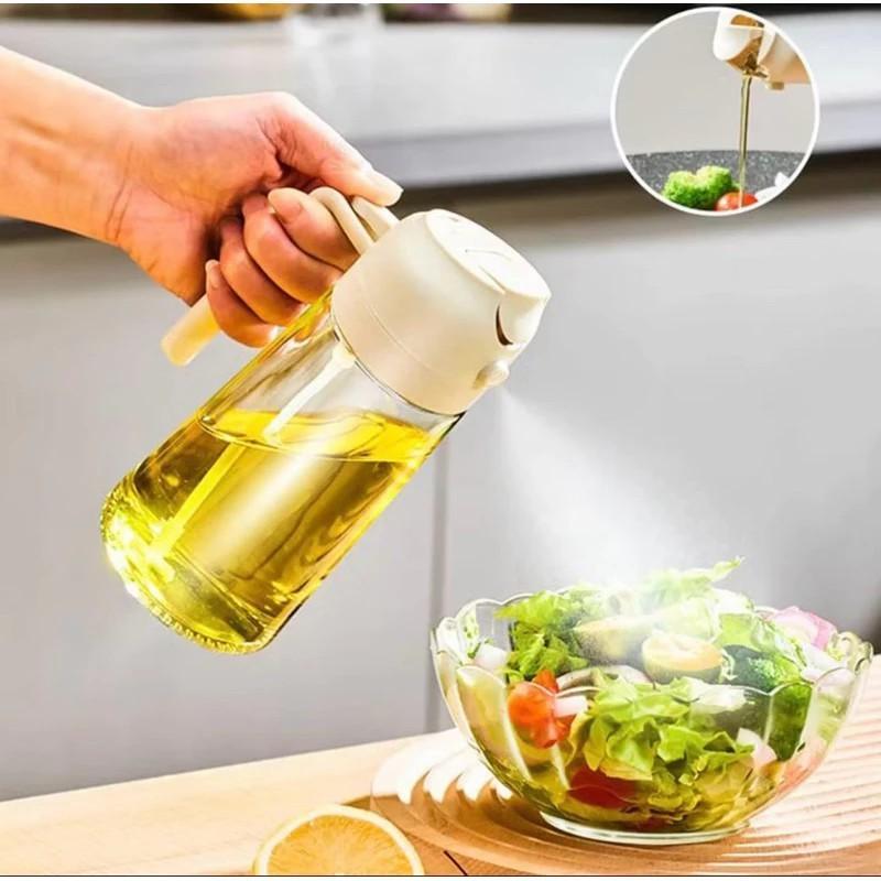 Azeiteiro e vinagreiro de vidro com spray de 470 ml da Altomex e Vapto