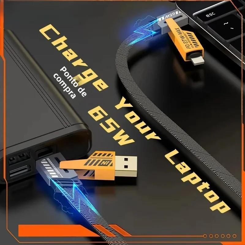 Cabo Altomex 4 em 1 com carregamento rápido e conector USB Tipo-C da Vapto