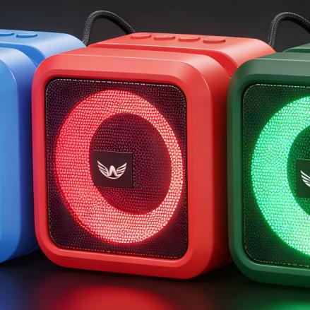 Caixa de som Bluetooth Altomex com luz RGB e tecnologia TWS da Vapto