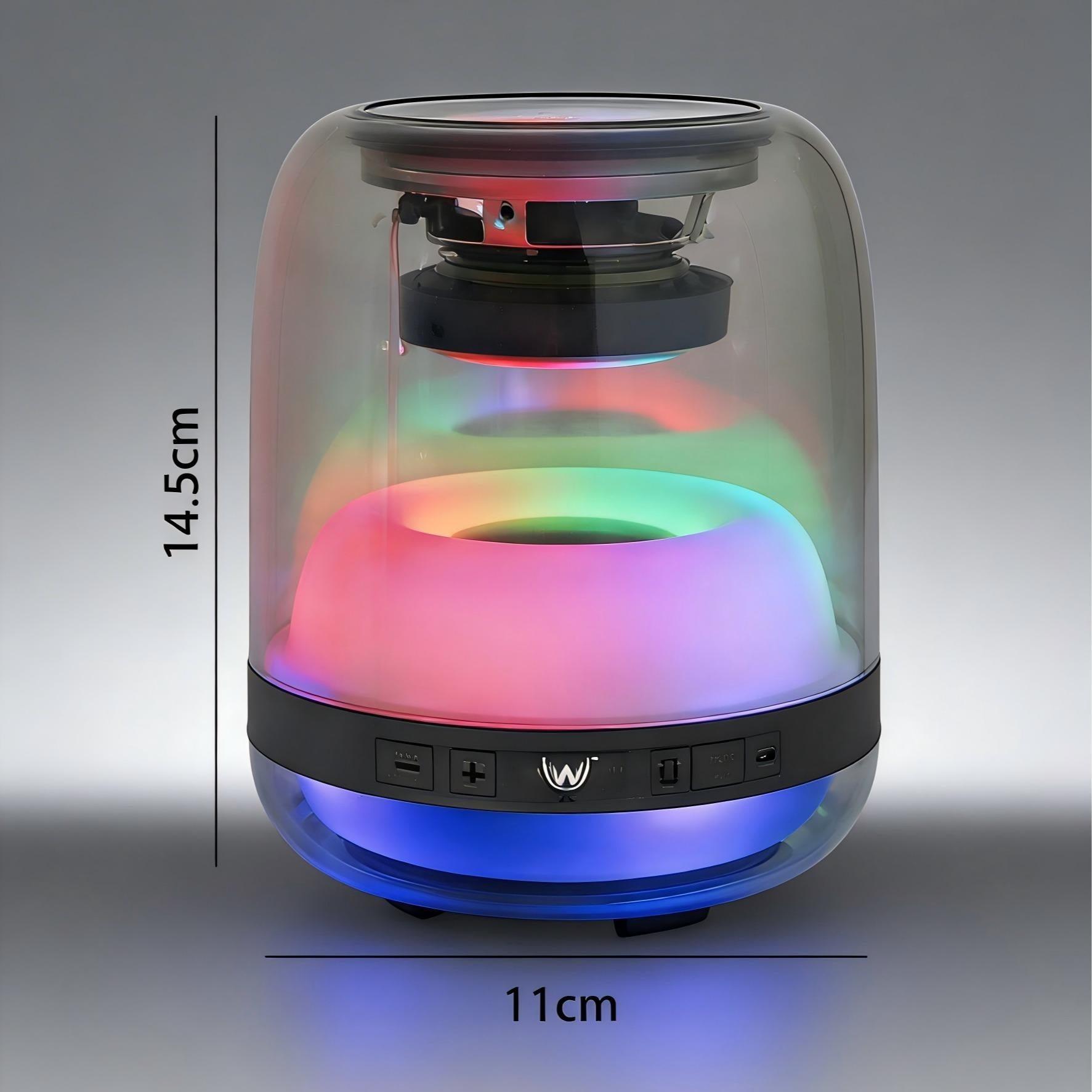 Caixa de som Bluetooth Altomex com luz RGB e tecnologia TWS da Vapto
