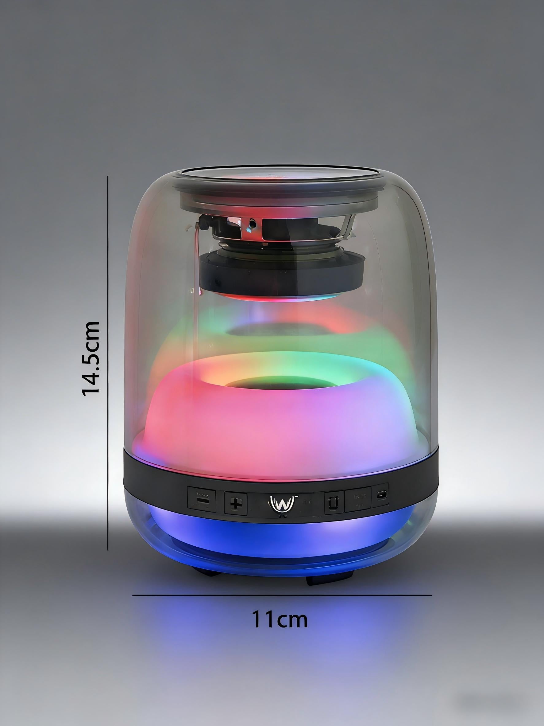 Caixa de som Bluetooth Altomex com luz RGB e tecnologia TWS da Vapto