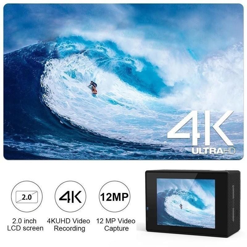 Câmera de ação Altomex Ultra HD 4K com Wi-Fi e resistência à água da Vapto