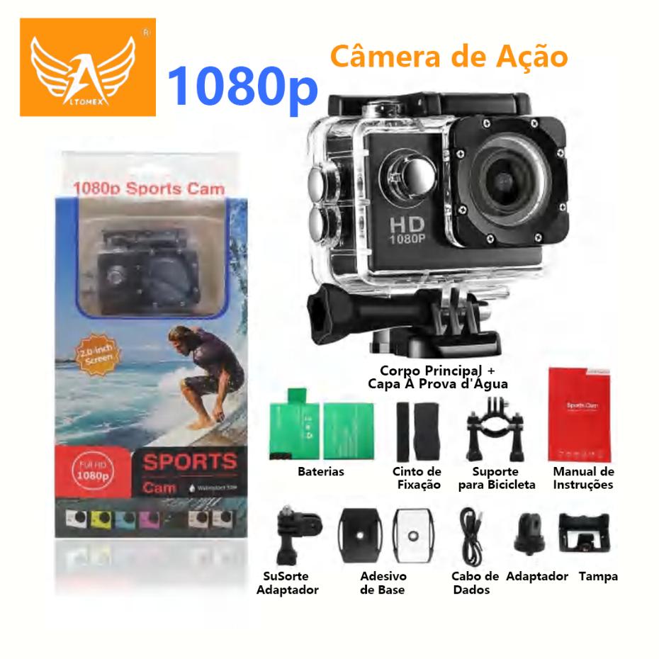 Câmera de ação Altomex Ultra HD 4K com Wi-Fi e resistência à água da Vapto