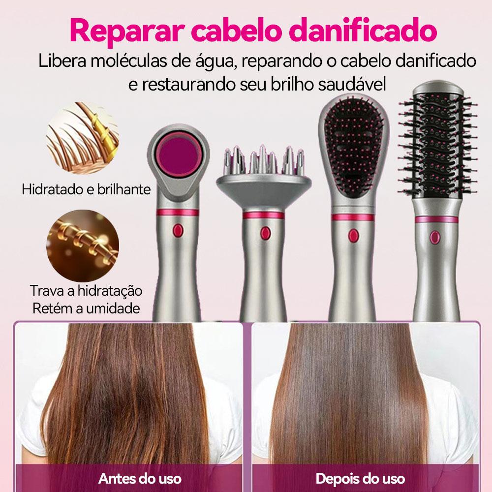 Escova secadora e modeladora profissional Altomex 4 em 1 para secar e estilizar os cabelos da Vapto